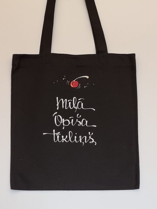 IEPIRKUMU TAŠIŅA  3  MĪĻĀ OPĪŠA TĪKLIŅŠ MELNS BIEZA AUDUMA